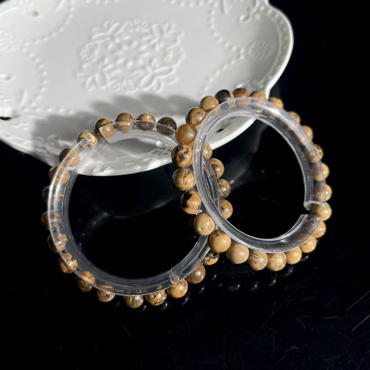 【大鱼甄选】溶洞根珀手串7mm+JDL52多样性发其一（有矿坑介意勿拍）