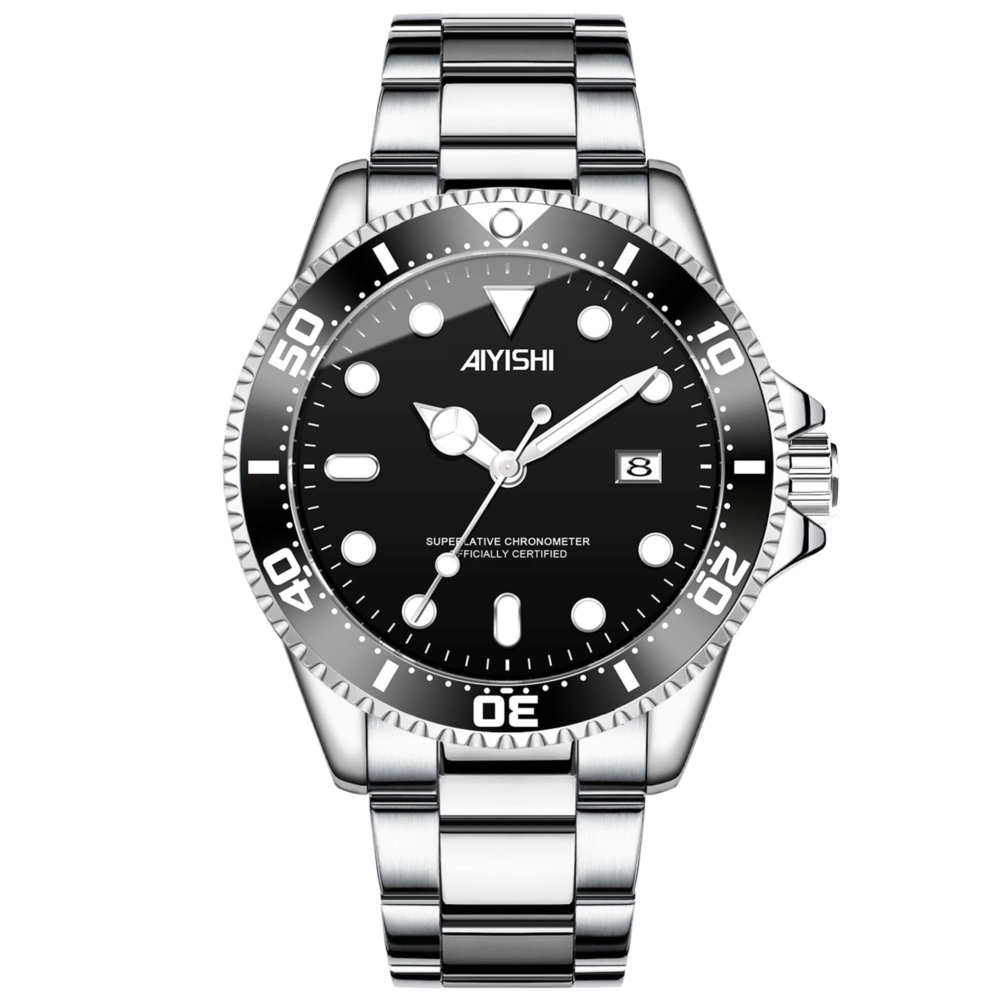 AIYISHI爱依士黑水鬼潮流时尚防水男士腕表-2089-ZYQA