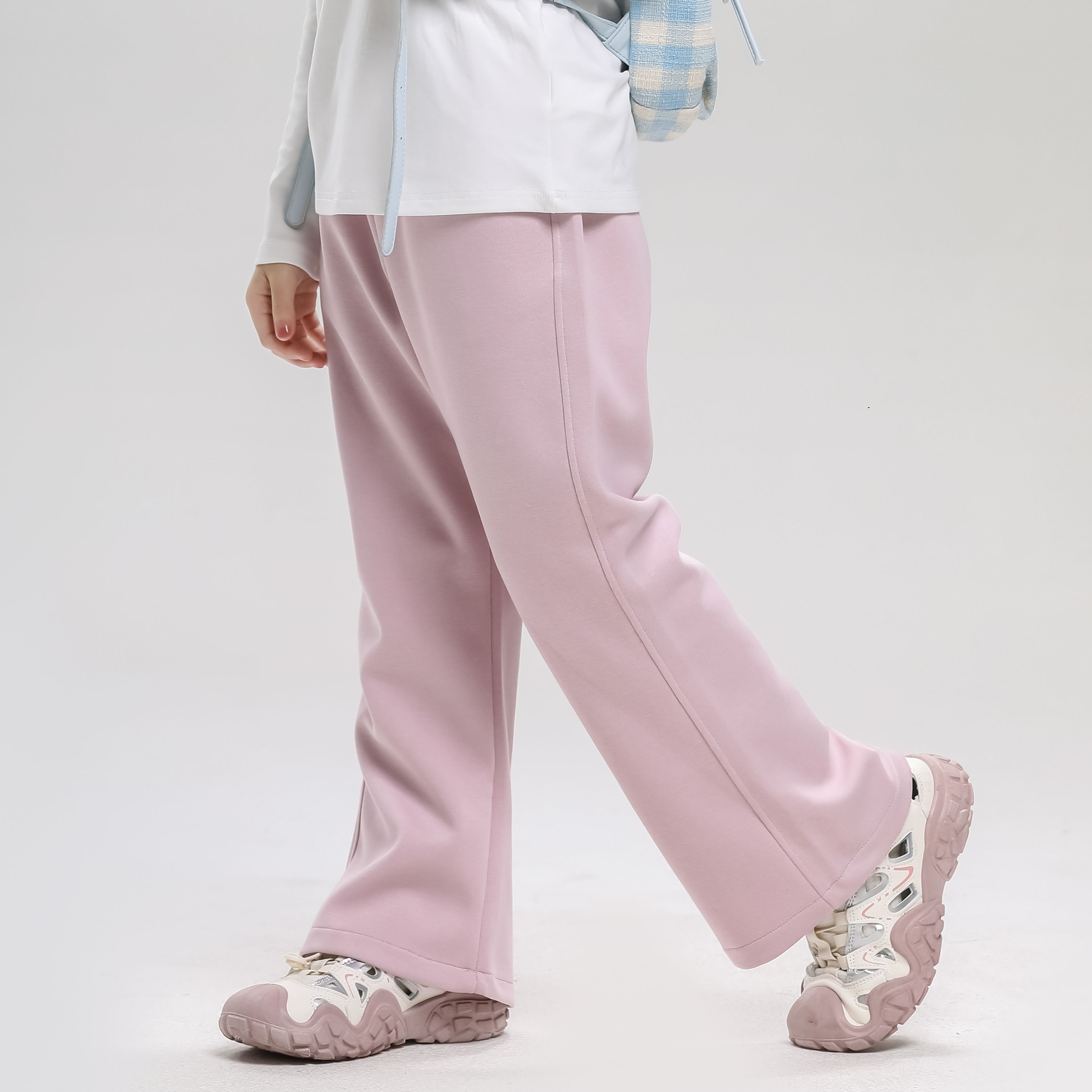 儿童喇叭裤2025新款春秋洋气百搭阔腿休闲长裤