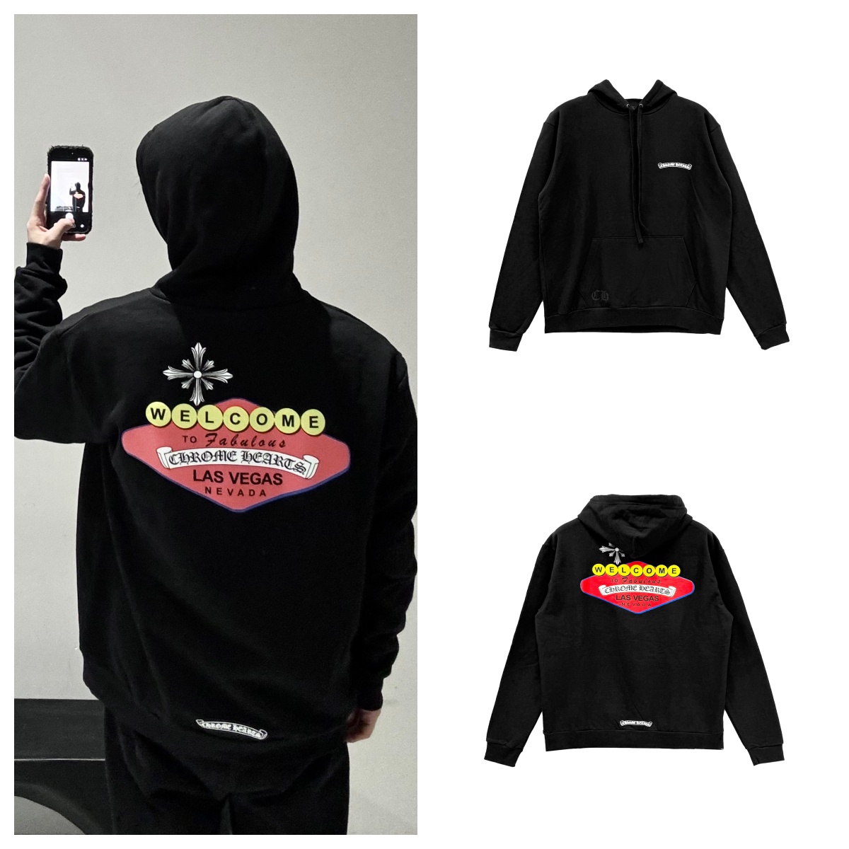 Chrome Hearts 克罗心 Vegas限定赌城印花帽衫 