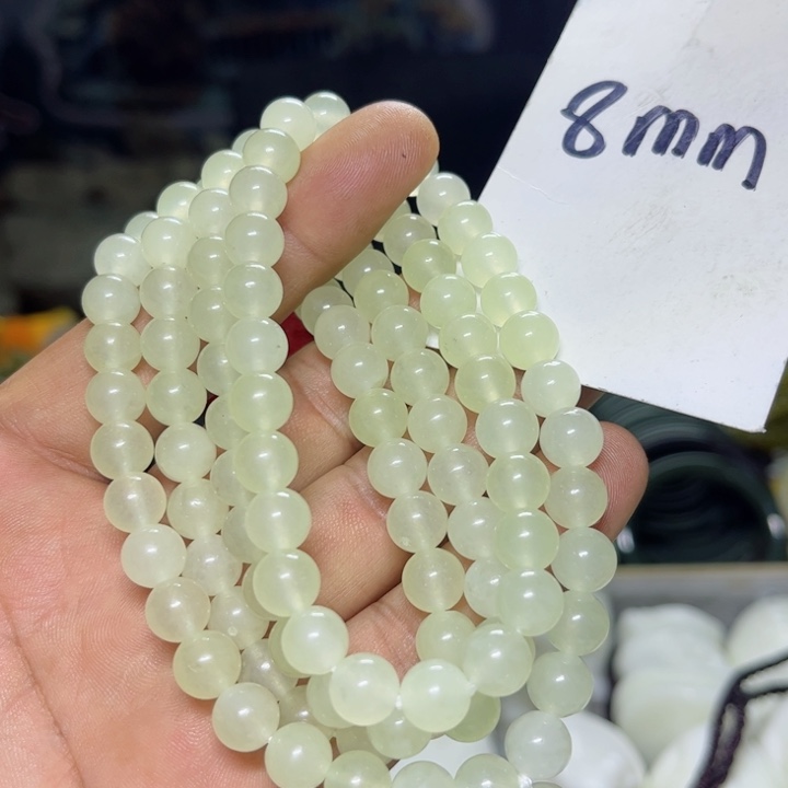 蛇纹石玉项链未镶嵌