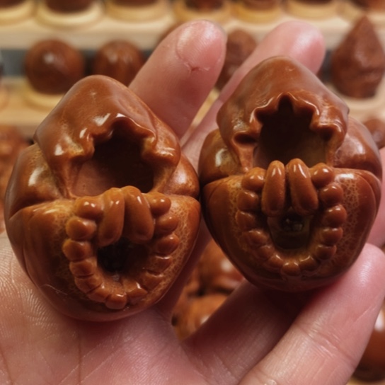 橄榄核手串/手链孤**援无相佛一对