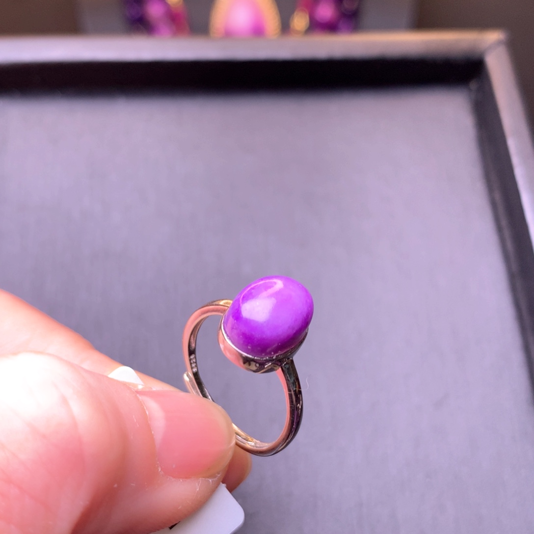 苏纪石（舒俱来）戒指银S925镶嵌