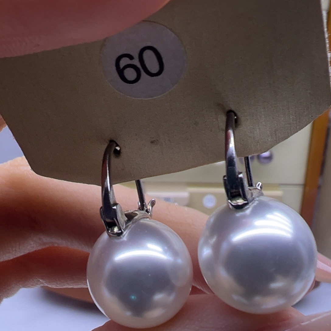 耳饰淡水珍珠银S925镶嵌
