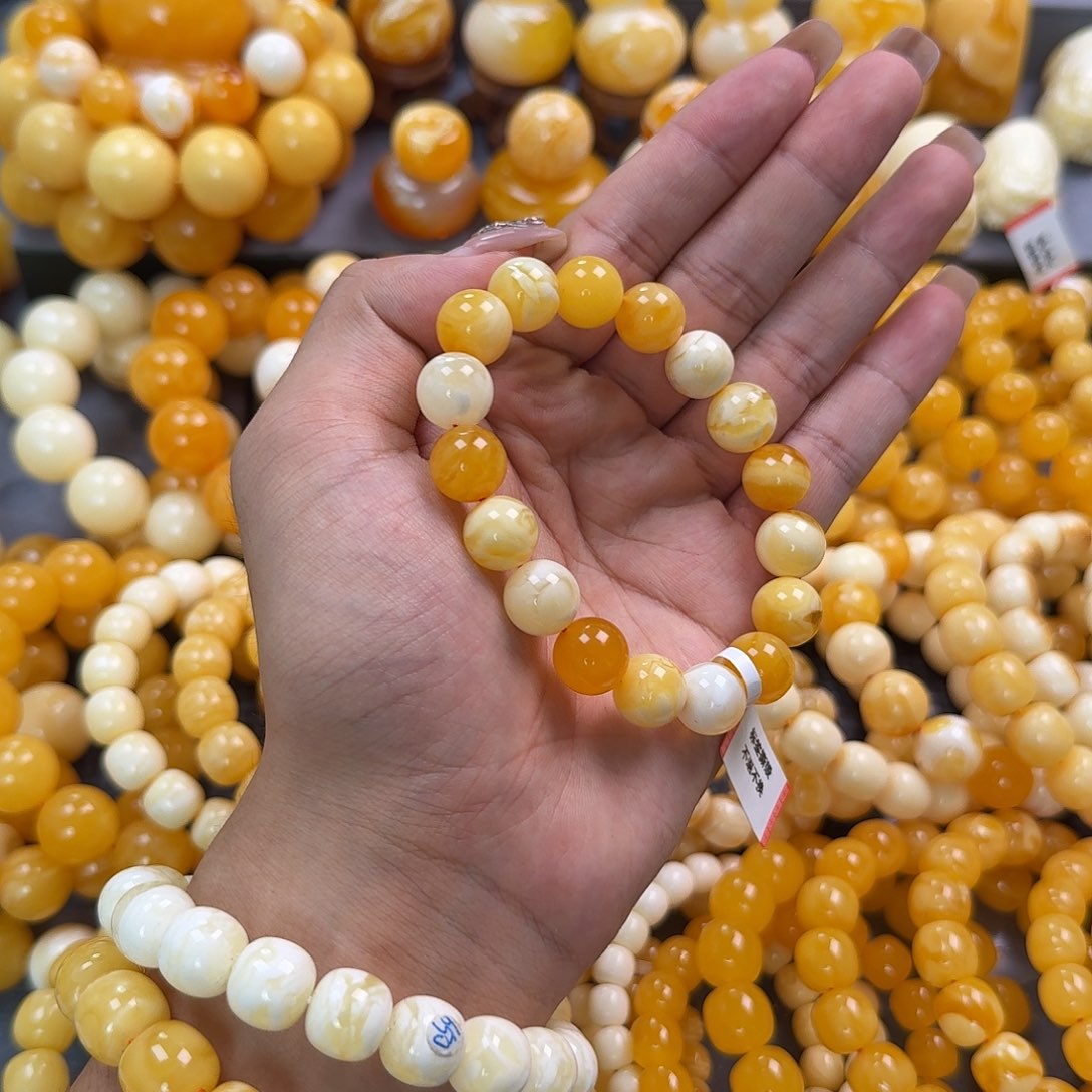 蜜蜡未镶嵌珠宝奇石12mm