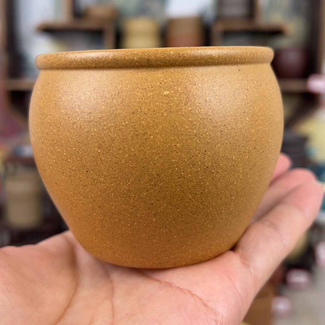 紫砂茶杯拙器甄选，纯原本矿。