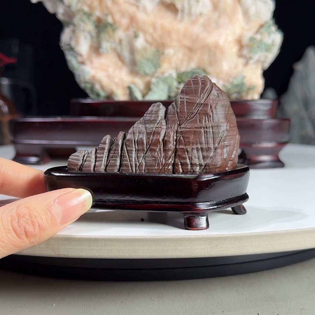 石头松花石摆件0009999