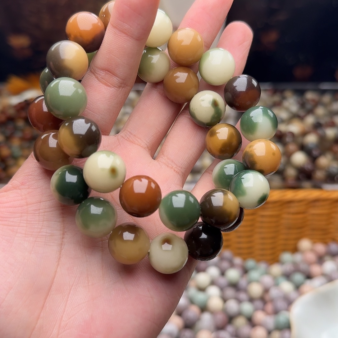 吊坠菩提根/象牙果一条虎皮松花蛋14.5圆