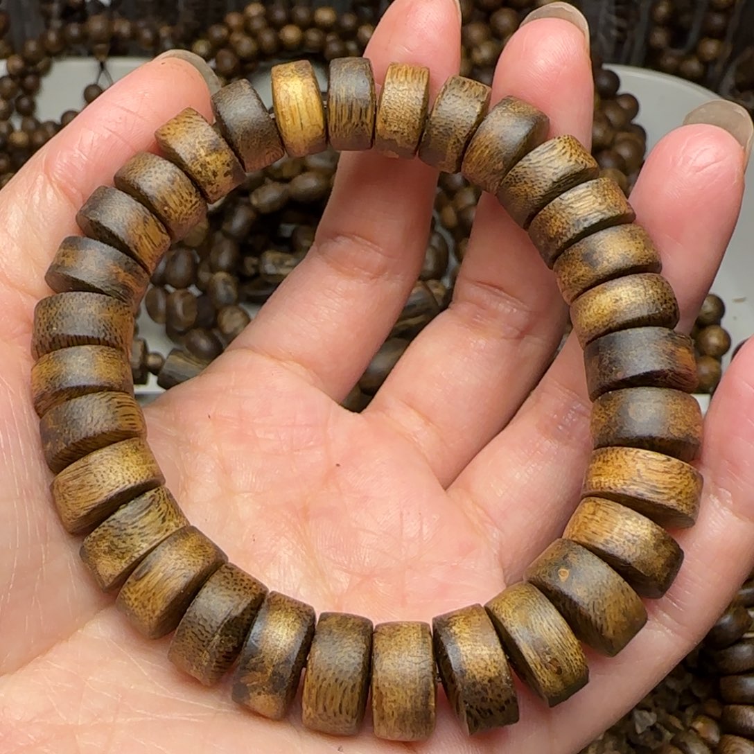 沉香手串单圈1.2规格14.5克乌身