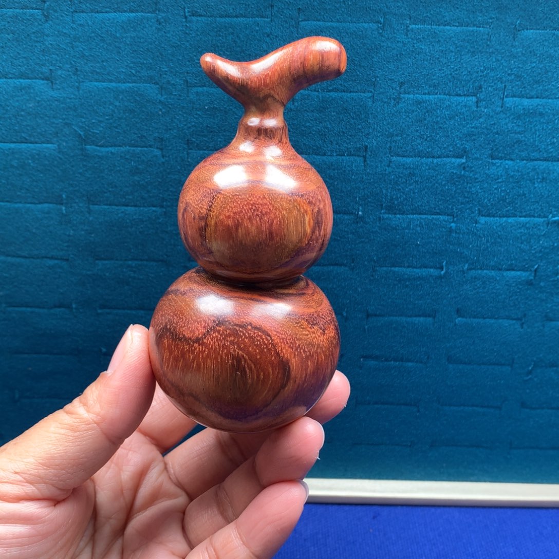 黄花梨/降香黄檀把件海南黄花梨葫芦手把件