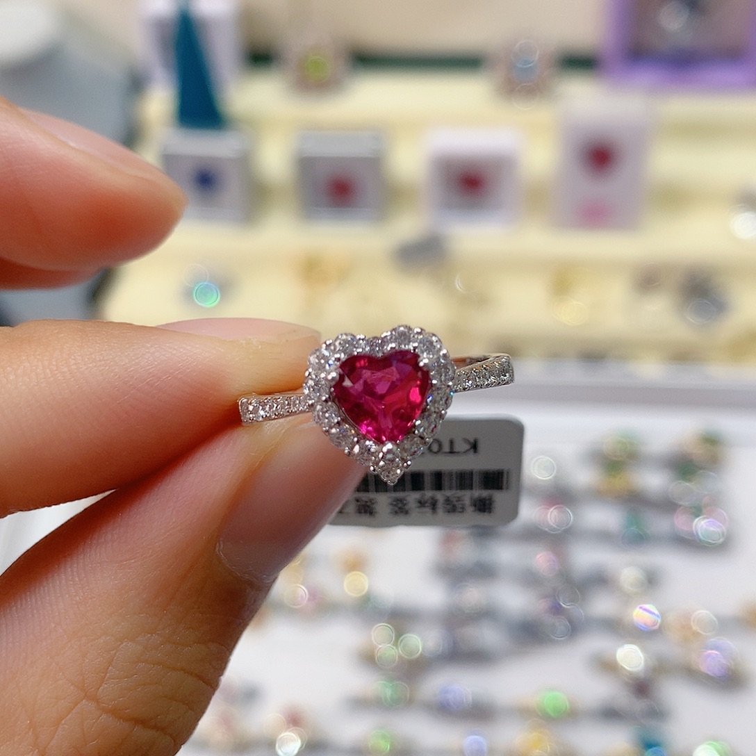 碧玺戒指戒指银S925镶嵌