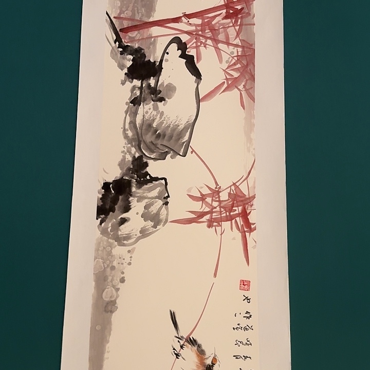 国画董老师画作画作