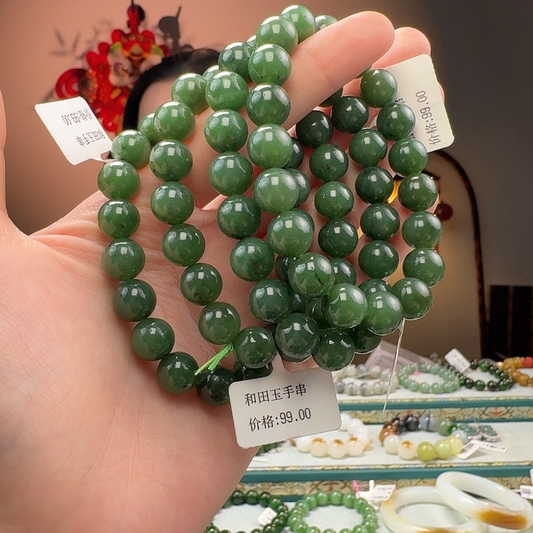 和田玉手串拍一发一多样性发货未镶嵌
