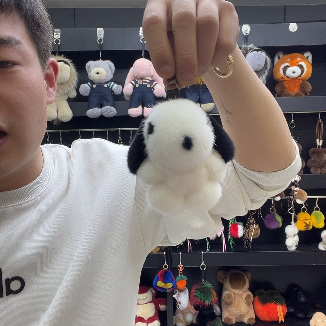 钛合金带子款水貂小狗