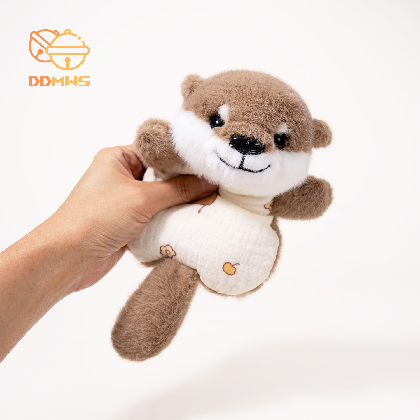 [叮当原创]水獭豆袋安抚玩偶毛绒玩具治愈捏捏可爱豆包生日礼物