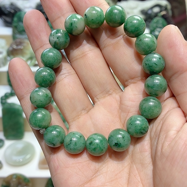 独山玉未镶嵌手串卡11.7