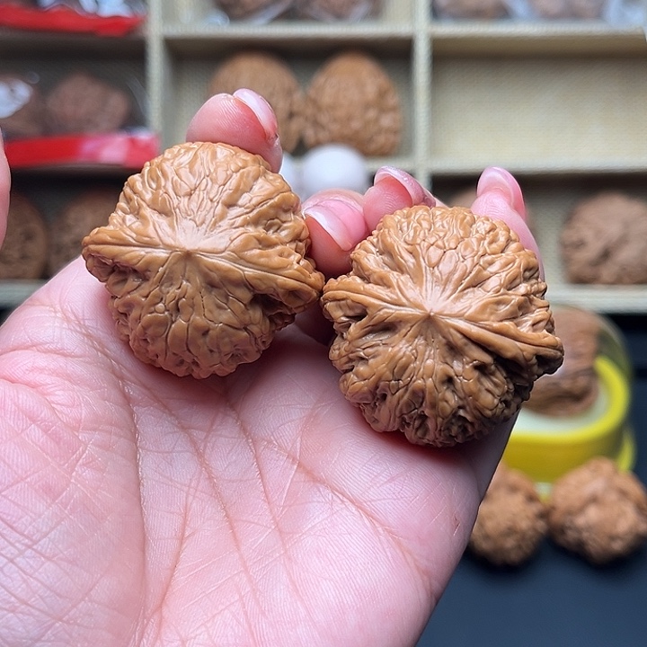 吊坠文玩核桃40铁锤一对