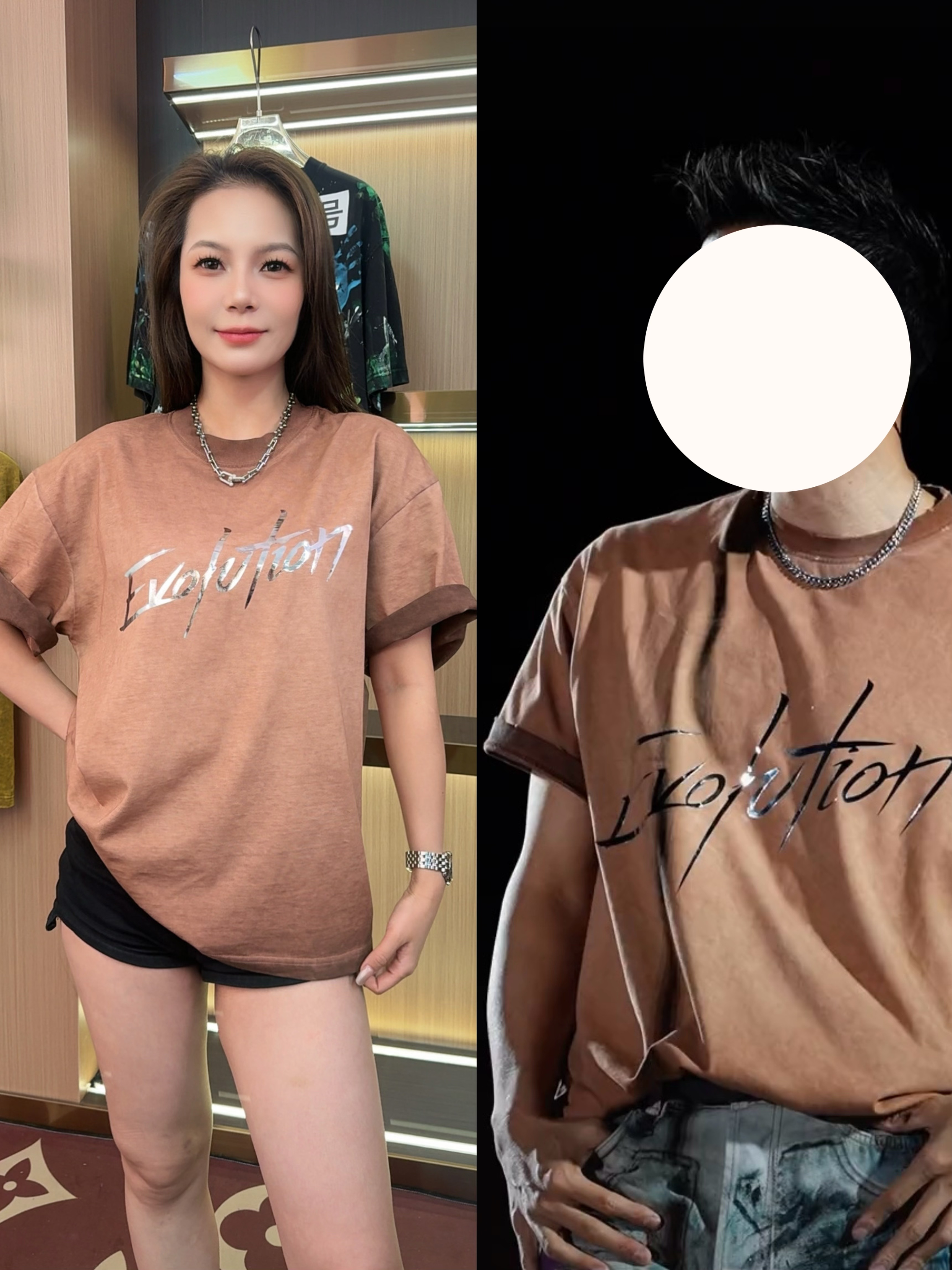 EvoIution锋哥重庆演唱会短袖T恤镭射纯棉日常潮流百搭