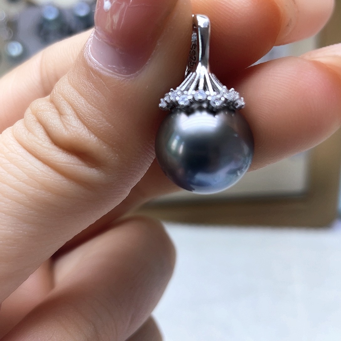 海水珍珠颈饰银S925镶嵌