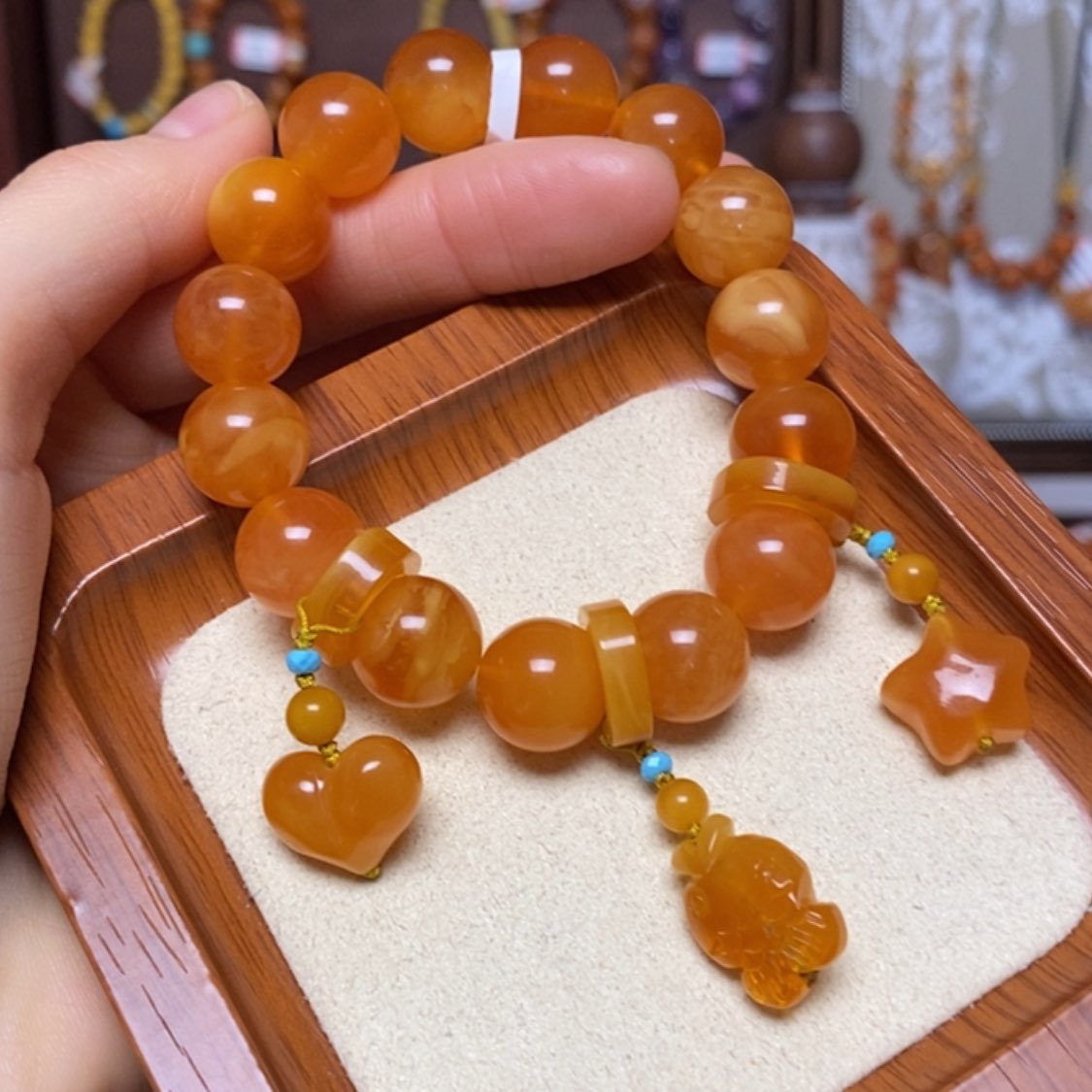 【闪购商品】手链蜜蜡未镶嵌手串