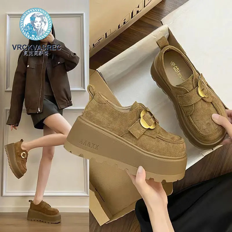 VRCKVASREC/瓦克瓦萨奇松糕厚底勃肯鞋女2025新款女鞋复古