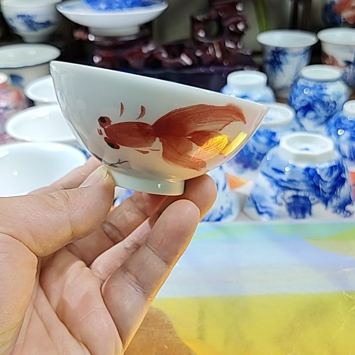 景德镇手工手绘陶瓷杯子