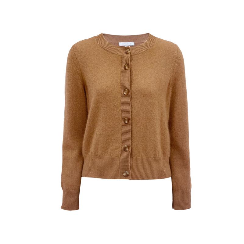 ELLASSAY歌力思2025秋季新款温柔舒适圆领针织开衫女EWE363M13200