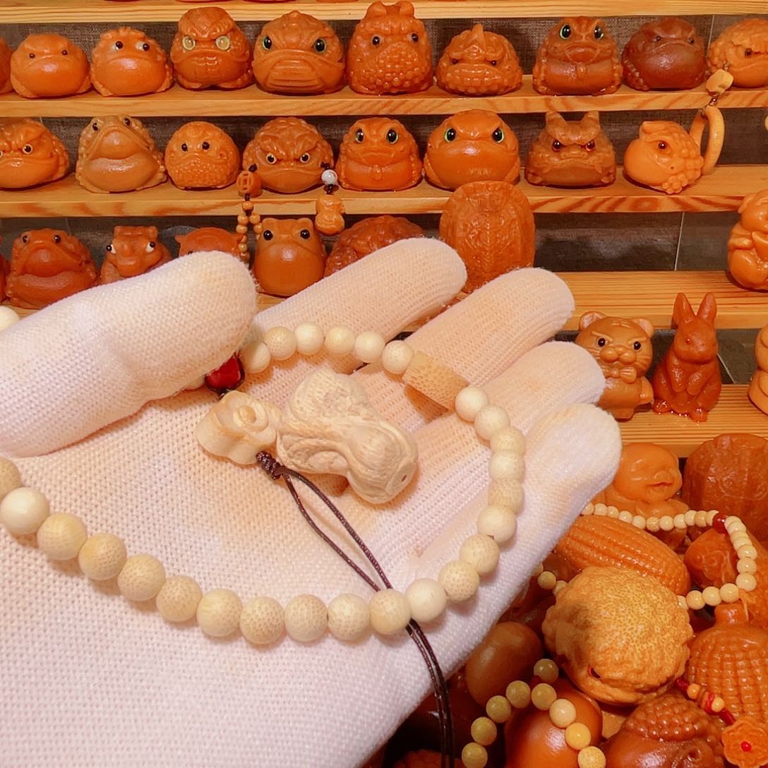 竹?***?实心竹手把件雕刻