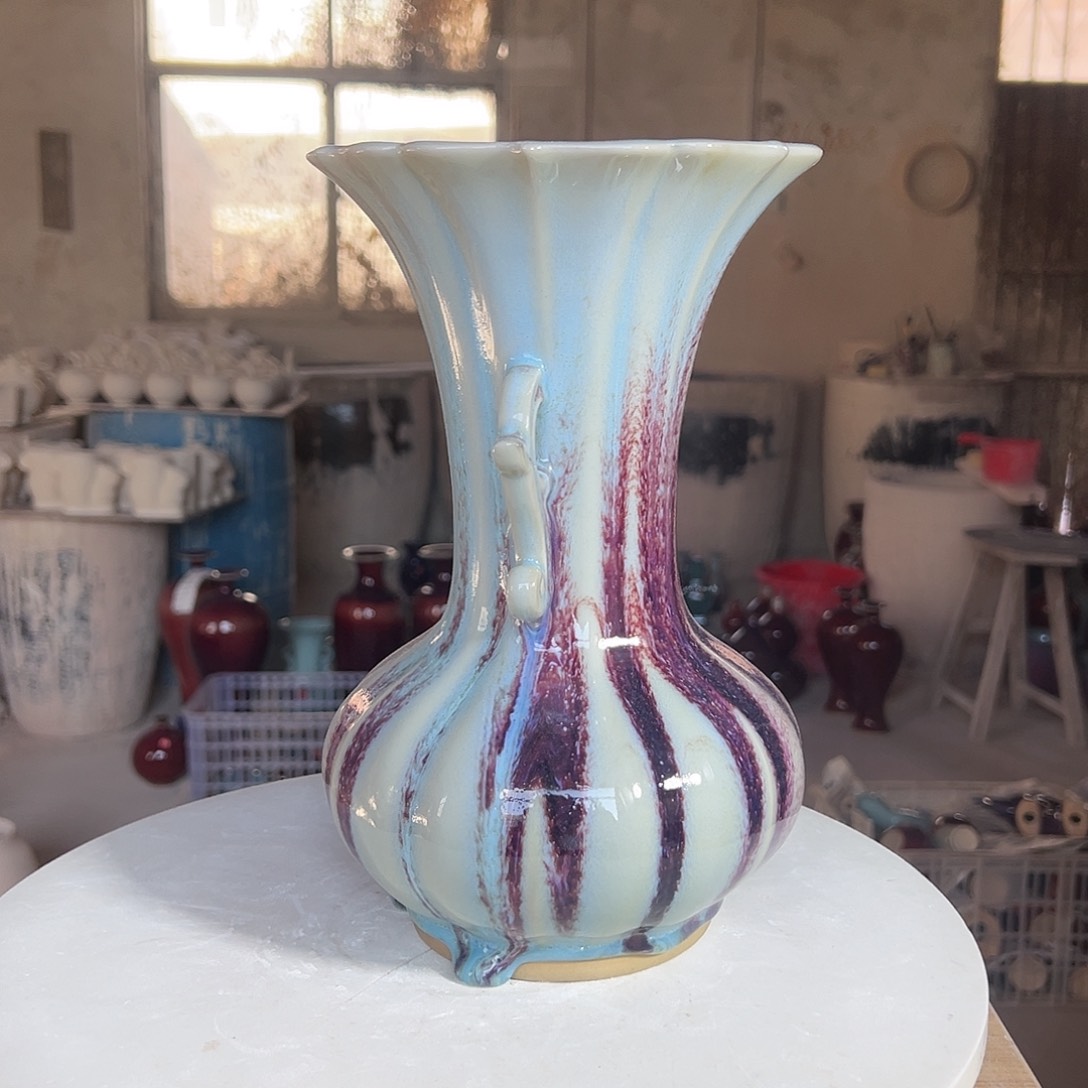 摆件郑家钧窑摆件wei' x