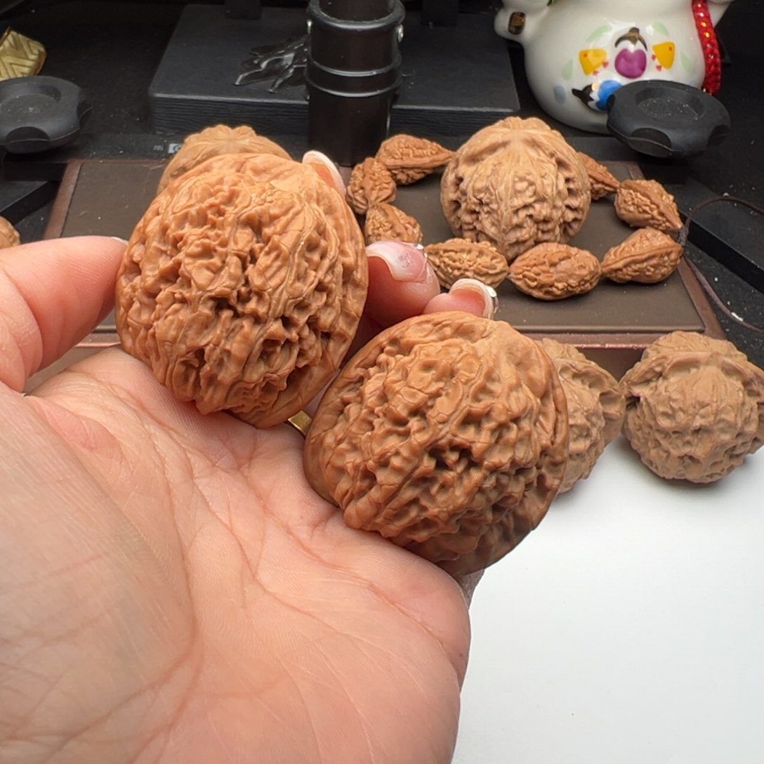 文玩核桃把件莲花40