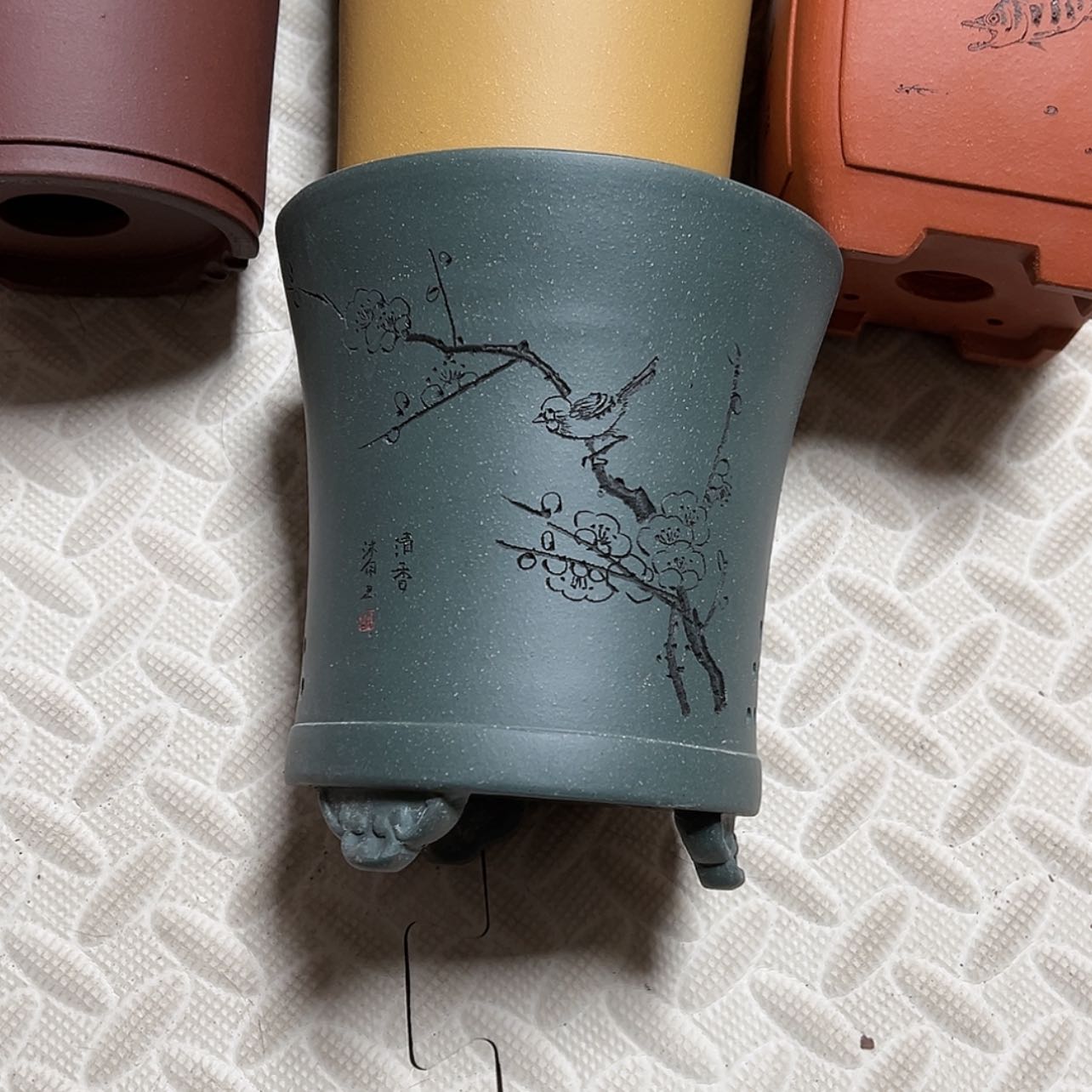 【闪购商品】紫砂花盆周之夏精品紫砂花盆