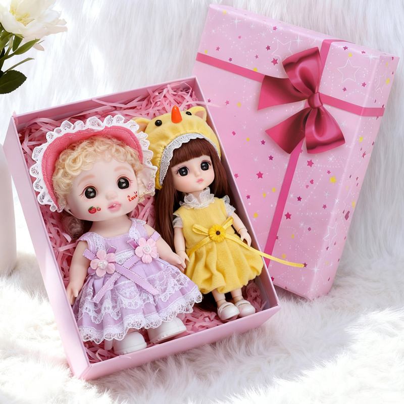 菲妮朵儿甜心宝贝萌娃女孩玩具礼盒装化妆可爱仿真儿童玩具