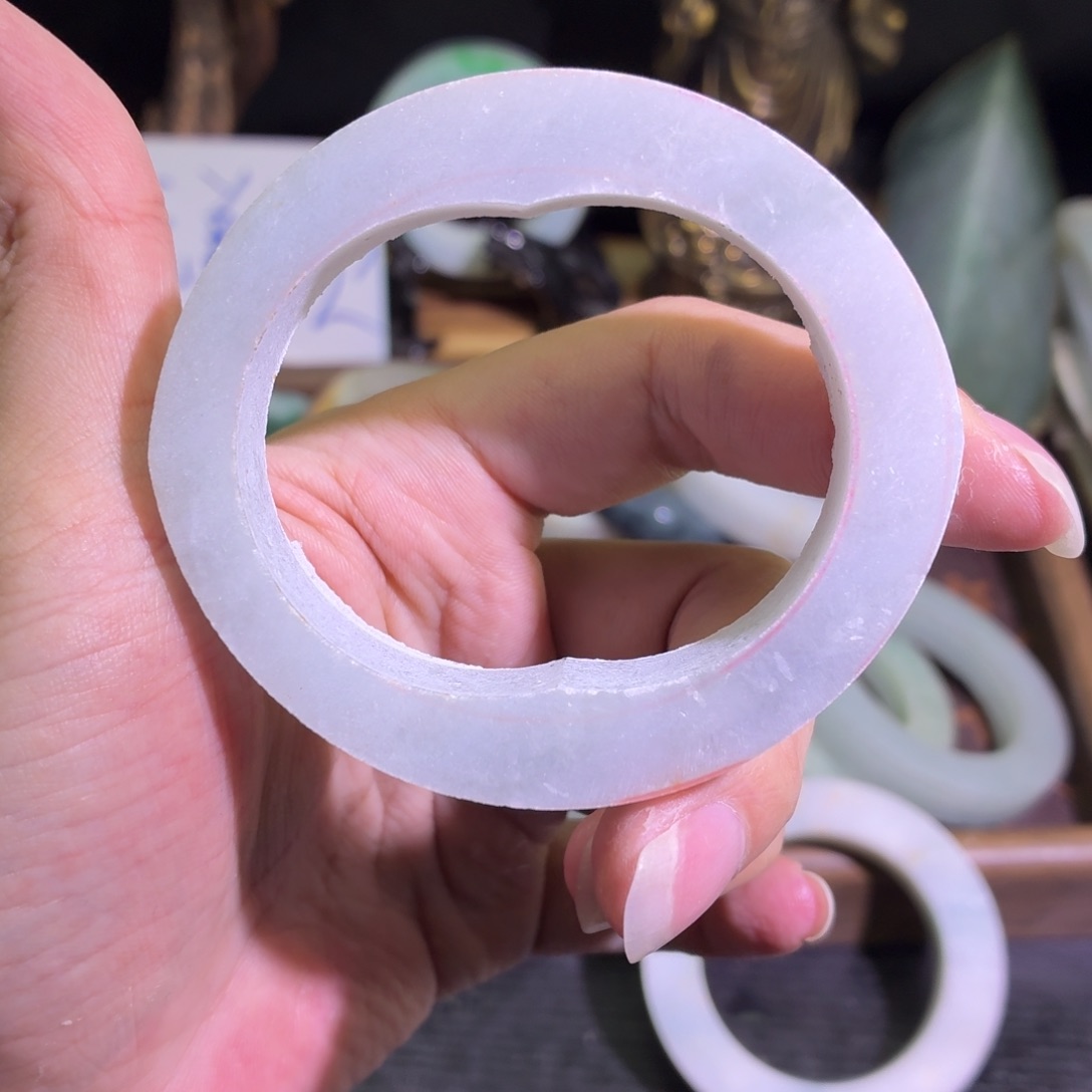 定制翡翠未镶嵌缅甸翡翠A货手镯毛胚定制