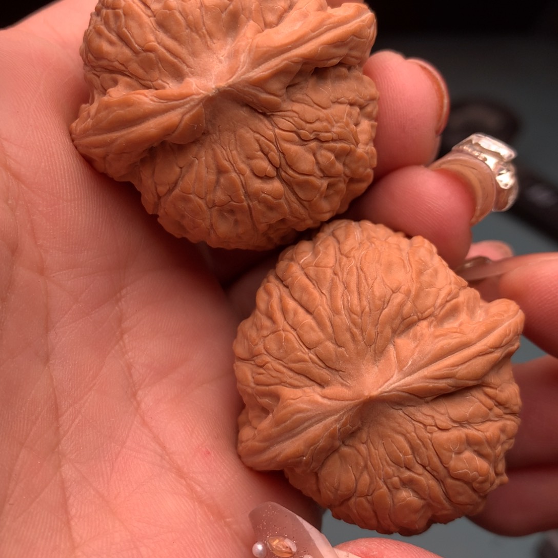 文玩核桃把件龙*风乾隆11
