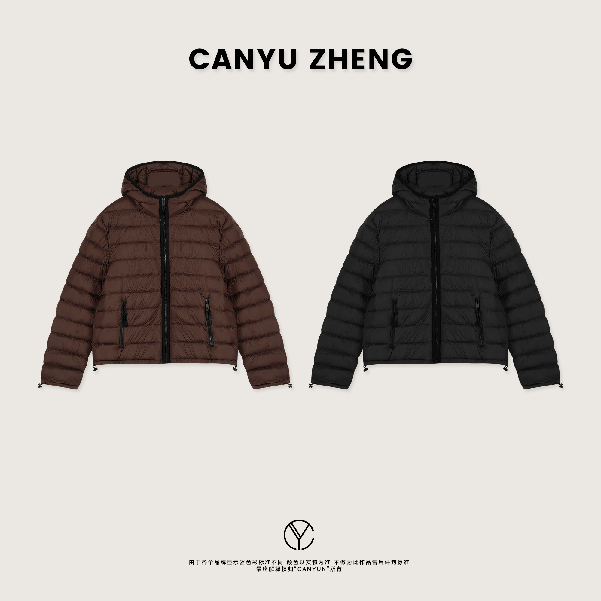 CANYU “羽皇排骨”高定三防蓬松800+ 新国标95白鹅 连帽保暖羽绒服