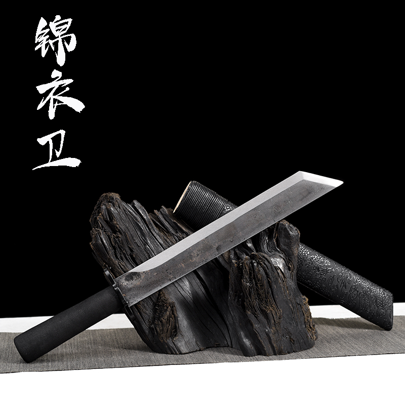 龙泉市一体短刀高锰钢唐横刀锦衣卫大刀户外防身武器武术刀未开刃