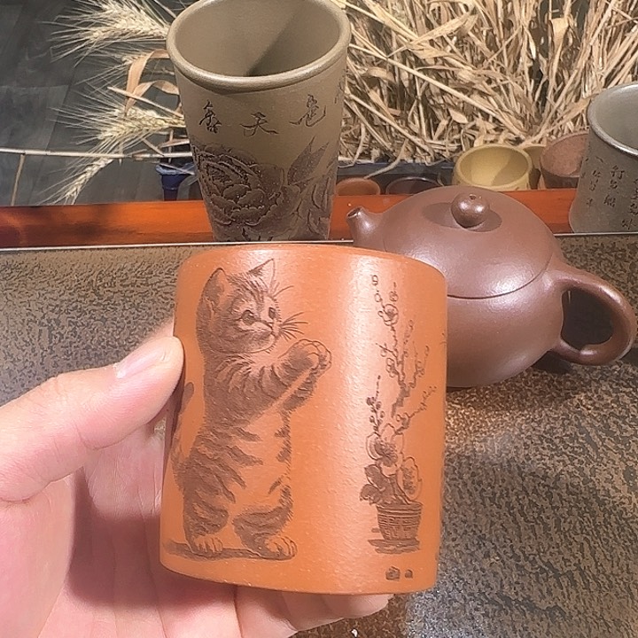 茶杯紫砂全手工紫砂主人杯