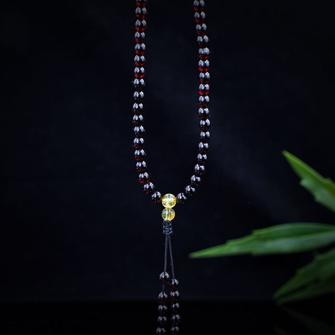 【缪老师严选】SJ1770 血珀圆珠项链 多样性发其一