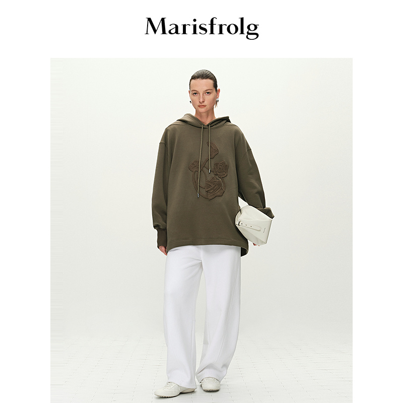 【商场同款新品】Marisfrolg玛丝菲尔25春季新款宽松卫衣A1FZ11331