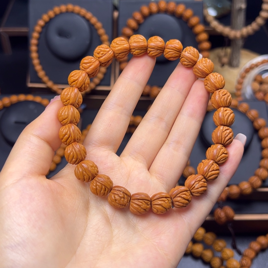 手串桃核火龙纹11手串