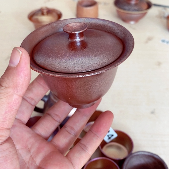 柴烧茶具套杯子杯子