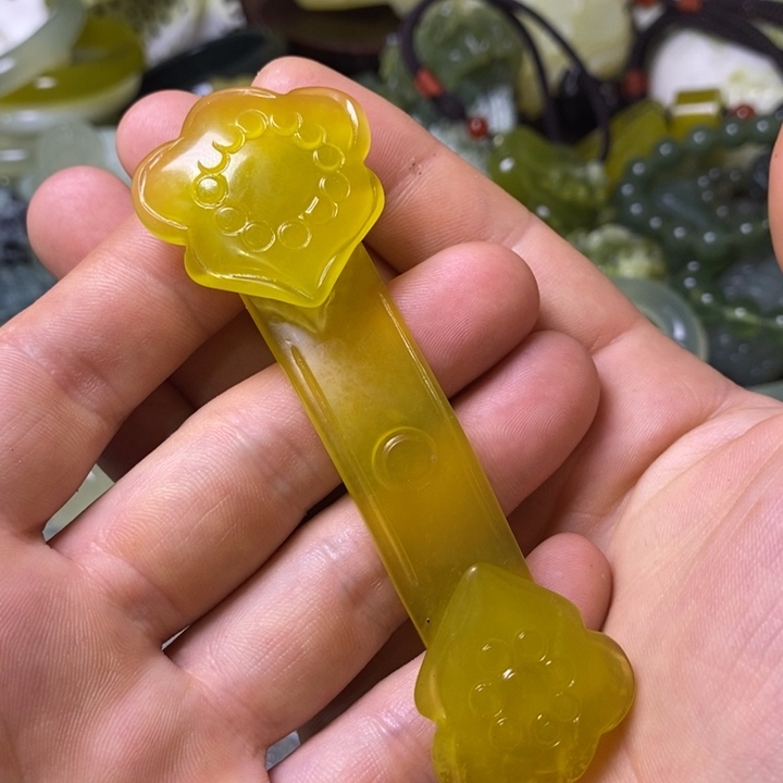 岫玉岫玉手把未镶嵌