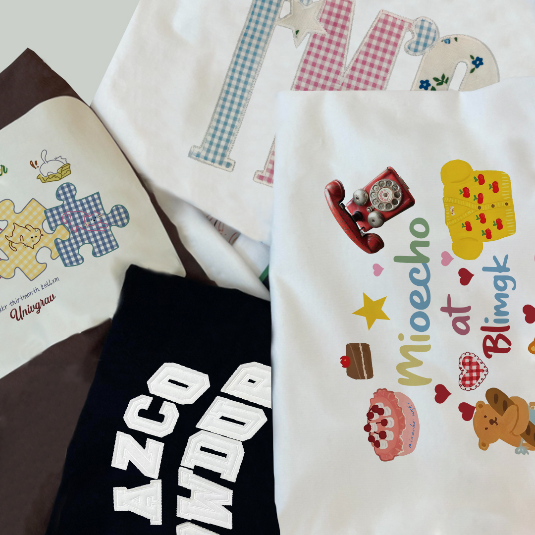 mnmf【150-206】潮牌刺绣设计感印花短袖女夏季休闲百搭洋气复古T恤