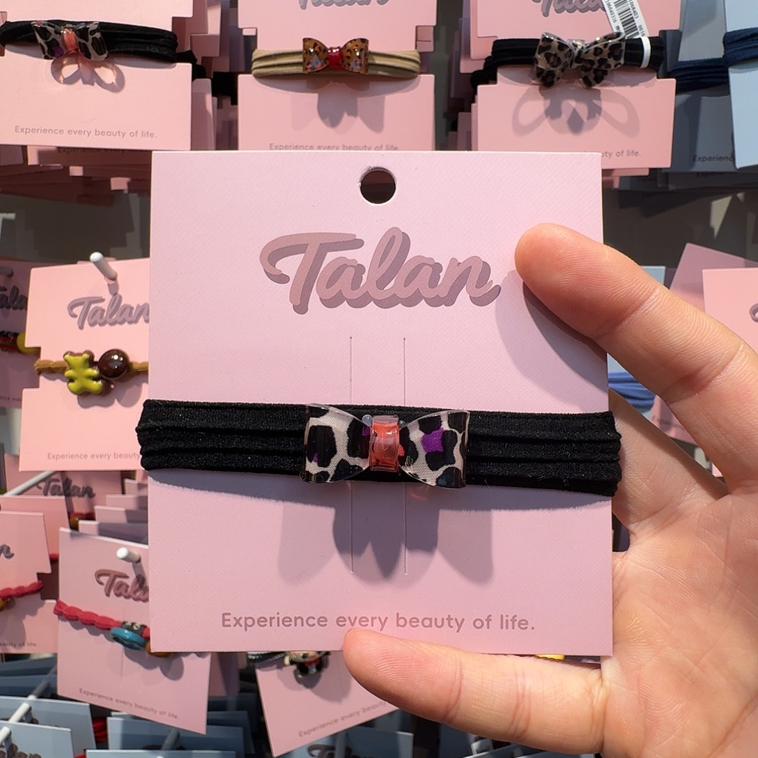 布艺非金属蝴蝶结发绳