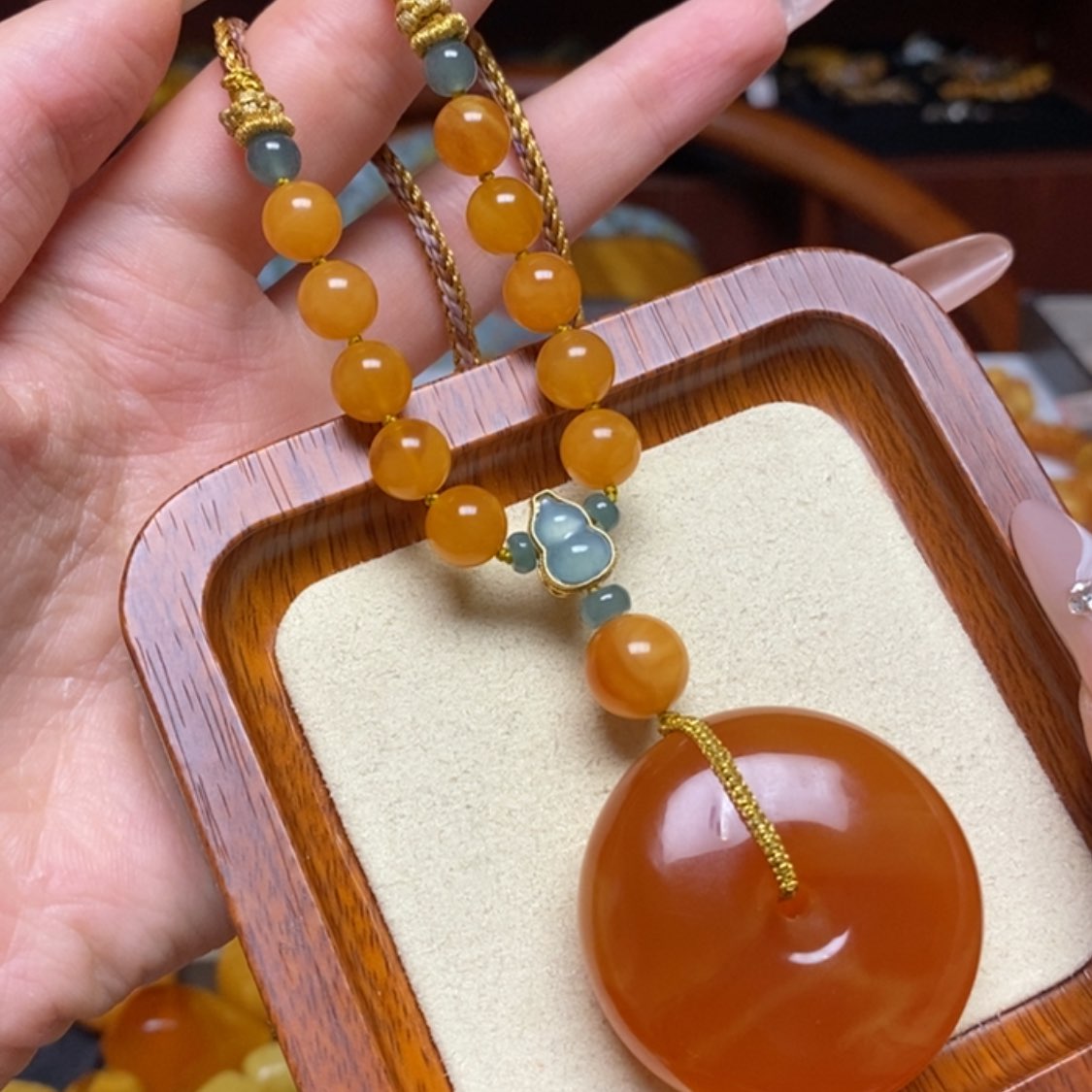 【闪购商品】蜜蜡颈饰未镶嵌项链