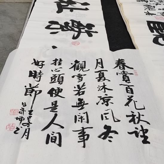 翰墨白武坤老师作品一副