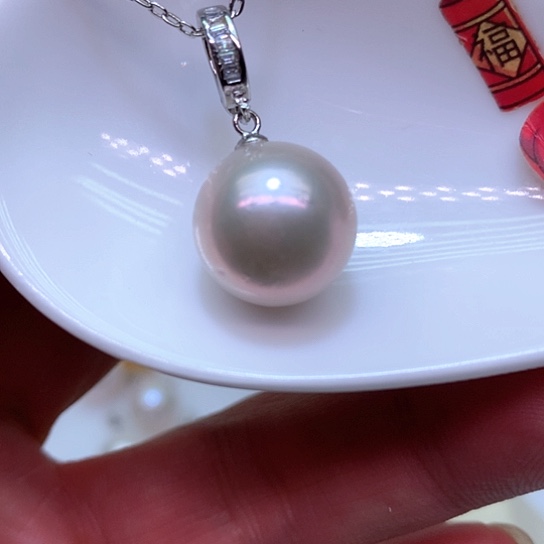 淡水珍珠耳饰银S925镶嵌