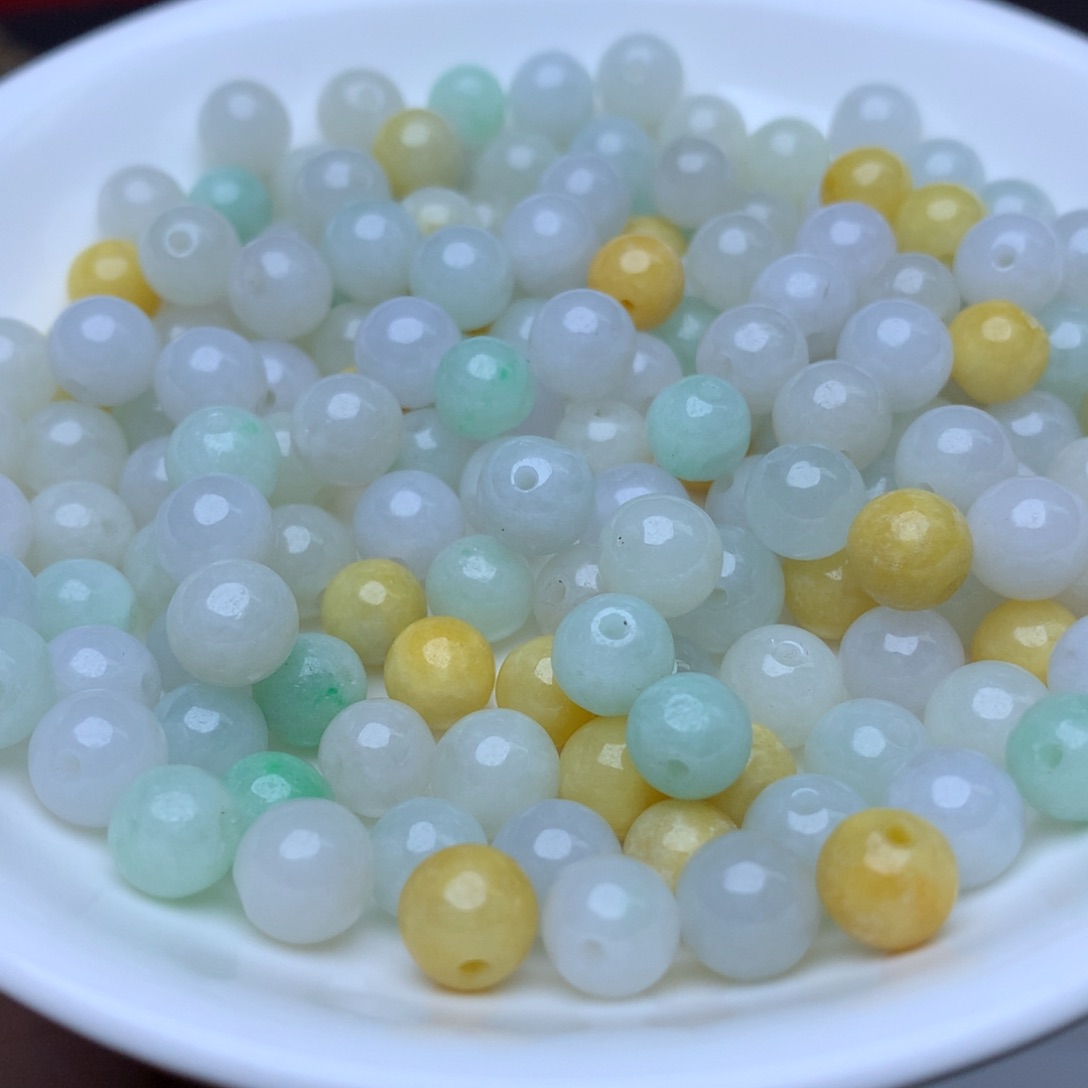 【闪购商品】翡翠手链未镶嵌卡7冰三彩30个