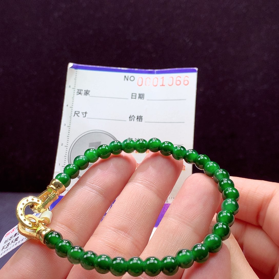 未镶嵌手链翡翠手链