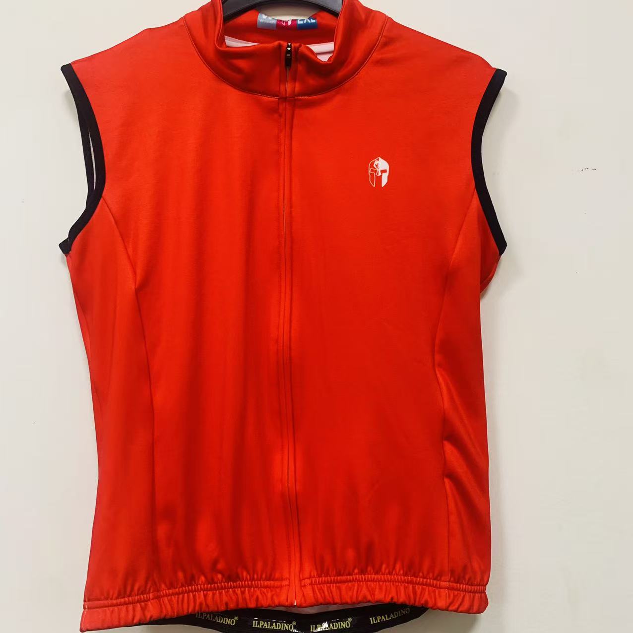 SQ 2463【大红色加绒马甲男女款】ILPALADINO专业版骑行服高弹